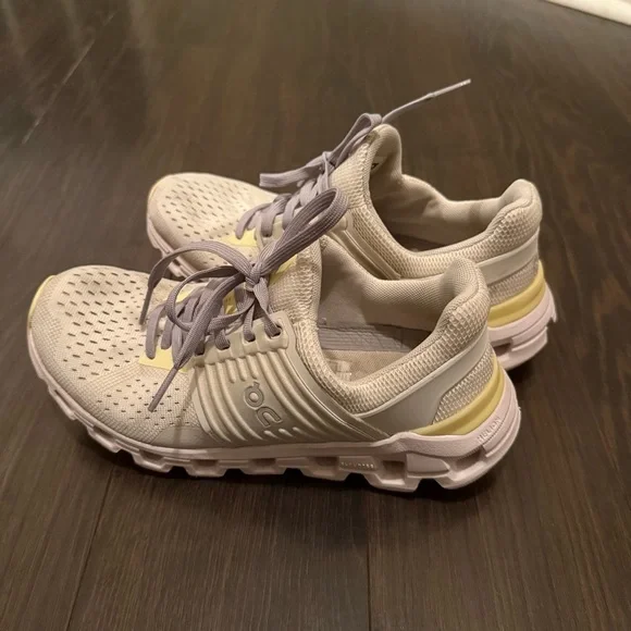 On CLOUDSWIFT 2.0 Women's RUNNING Shoes WHITE LIMELIGHT - Picture 5 of 7